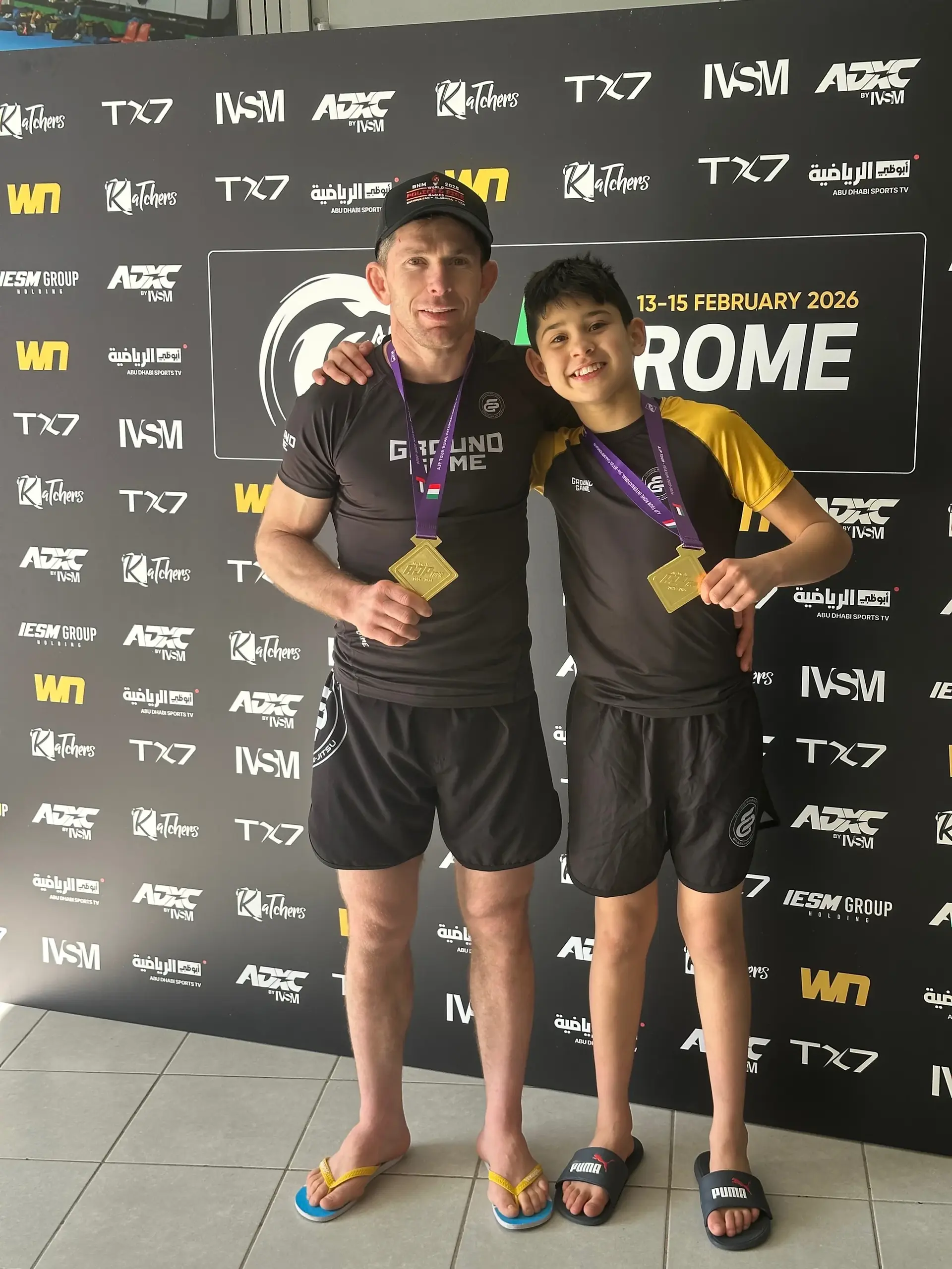 Coach Galera and Son Rayan Win Gold in Rome at Abu Dhabi Grand Slam 2026