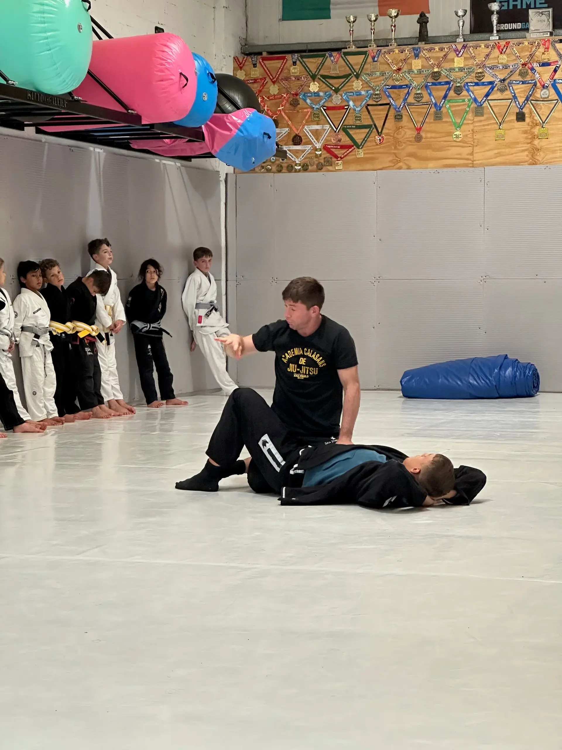 Kids training BJJ, gymnastics, and capoeira at Studio Galera Champions Camp in Bandon, West Cork 2