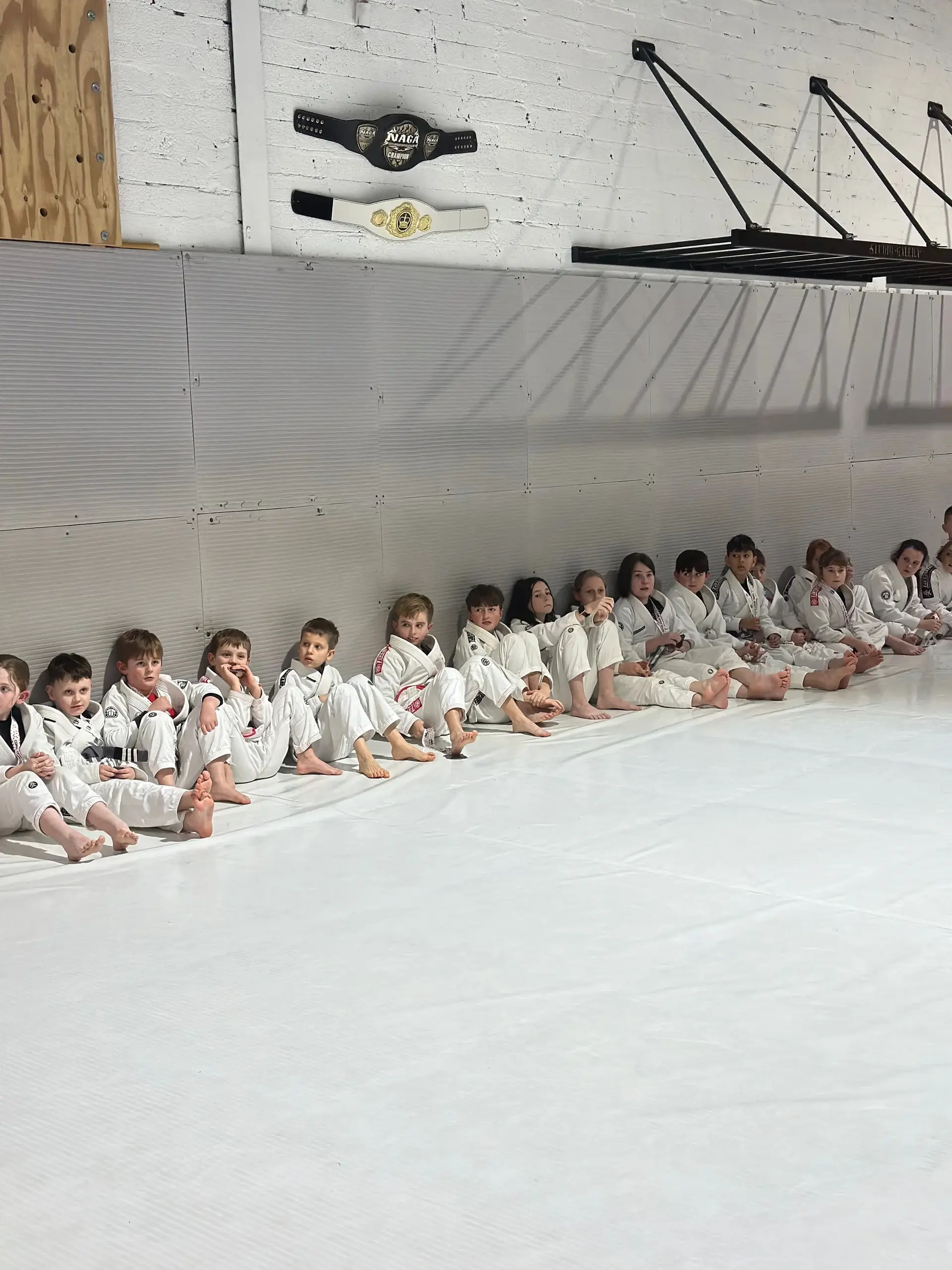 Students and instructors celebrating belt promotions at Studio Galera BJJ graduation in Bandon, West Cork 4