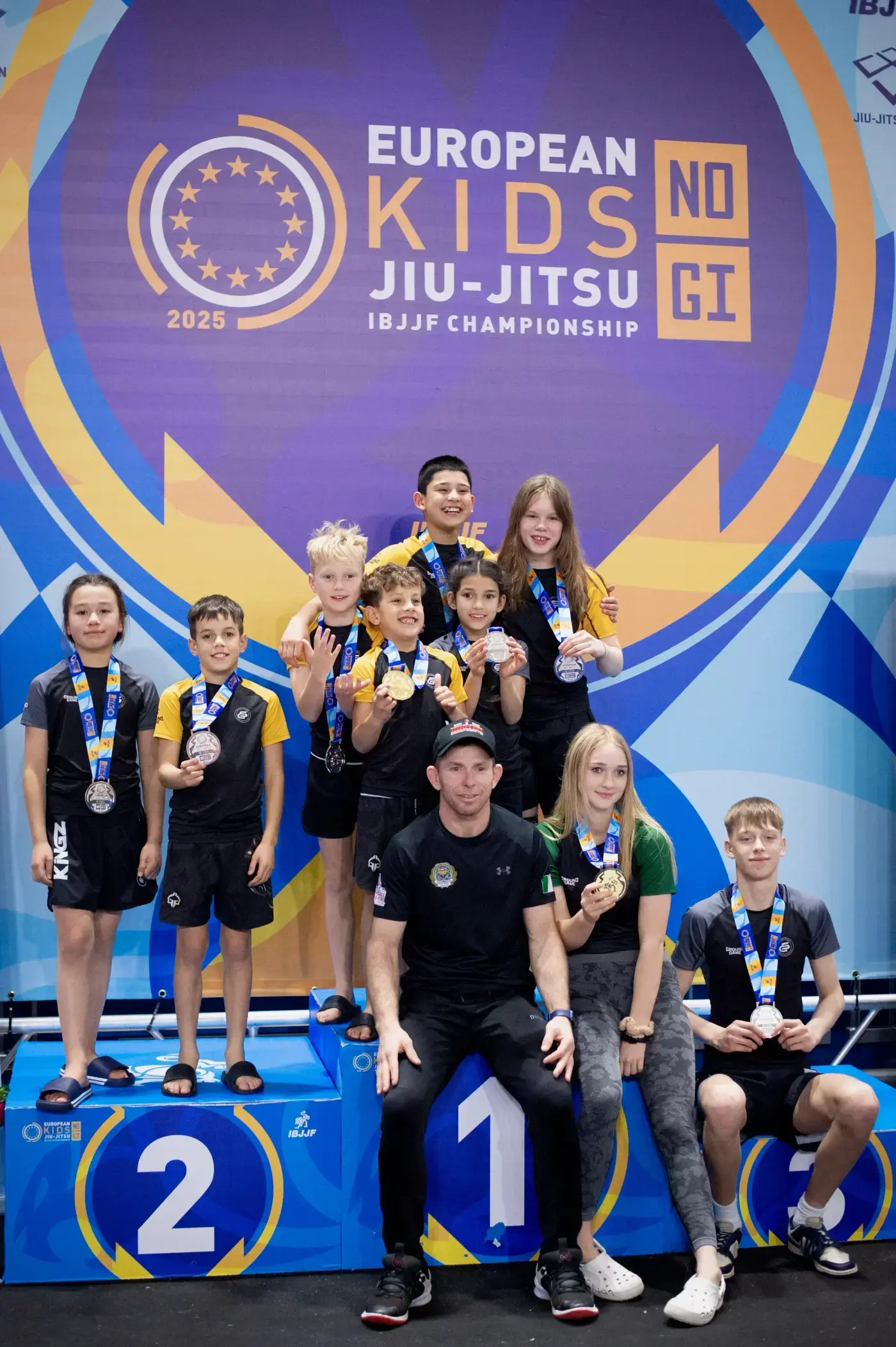 10 Medals at the First Ever IBJJF European No-Gi Kids Championships