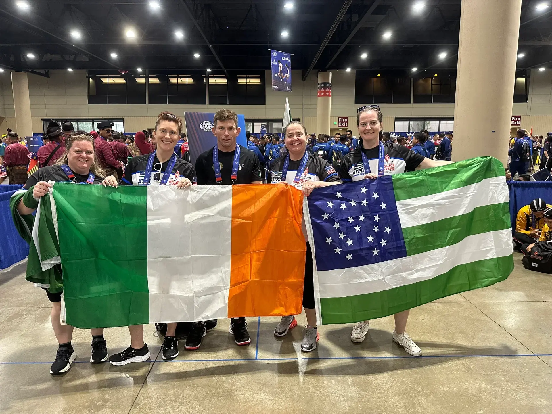 Coach Galera competing in BJJ and freestyle wrestling at the World Police & Fire Games 2025 in Birmingham, Alabama, representing Ireland and Studio Galera in Bandon, West Cork 6