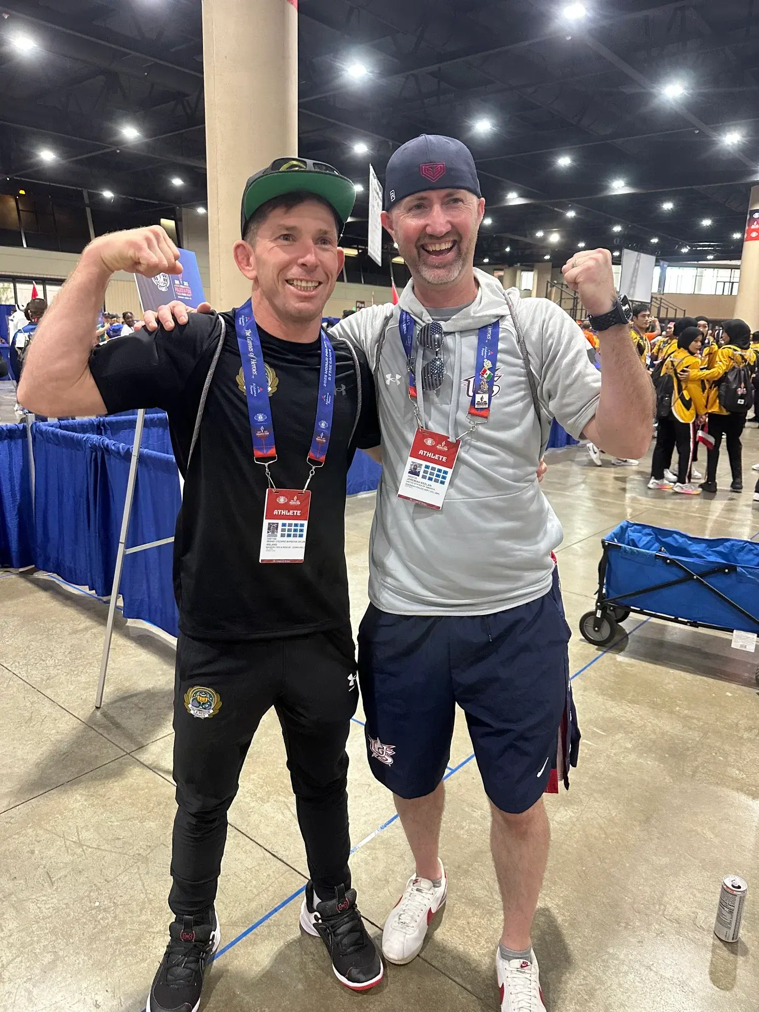 Coach Galera competing in BJJ and freestyle wrestling at the World Police & Fire Games 2025 in Birmingham, Alabama, representing Ireland and Studio Galera in Bandon, West Cork 10