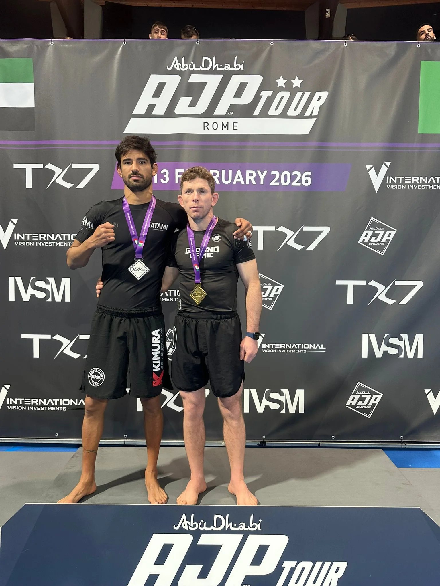 Coach Galera winning No-Gi at the AJP Tour in Rome, representing Studio Galera in Bandon, West Cork